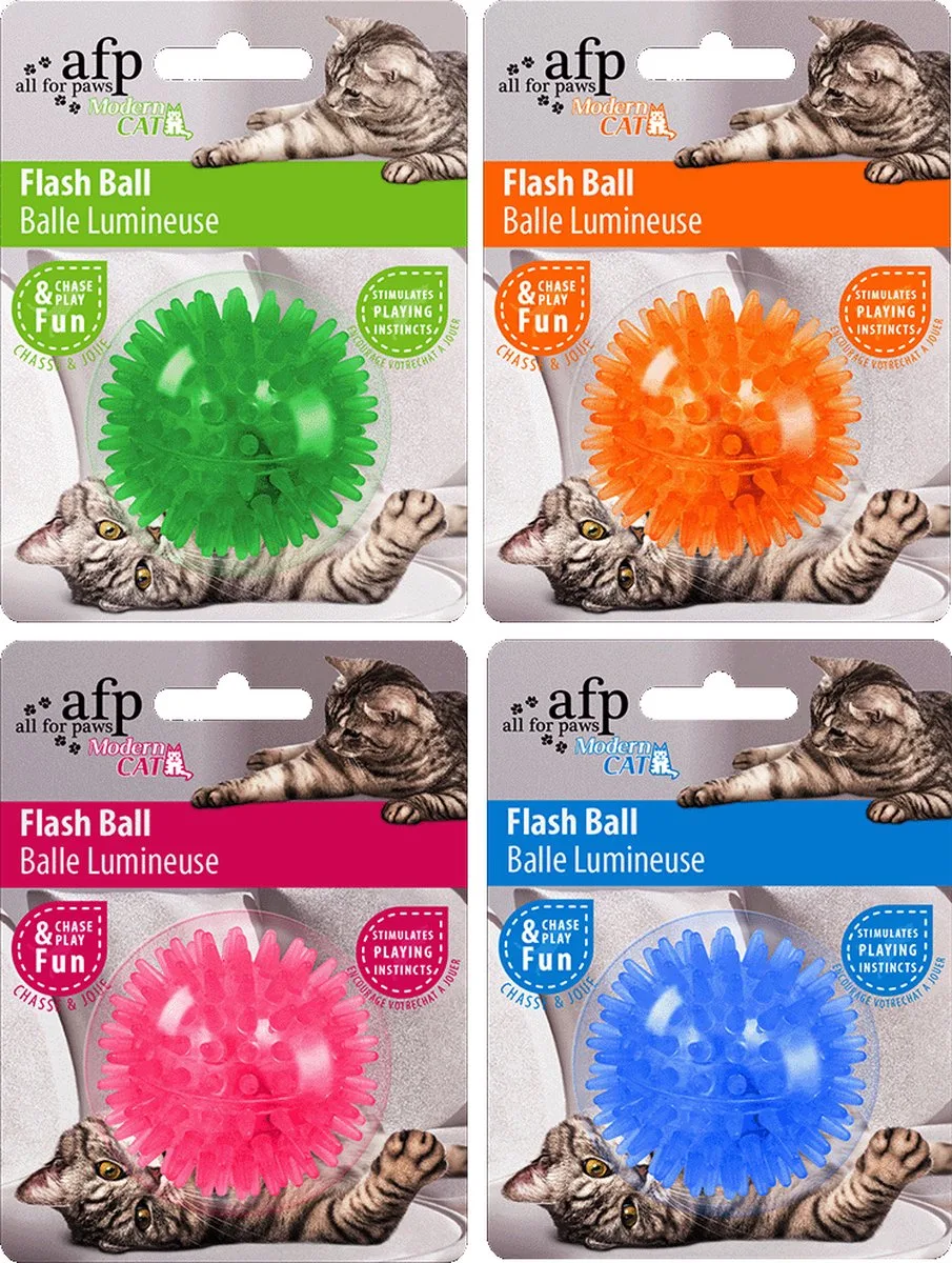 AFP Modern Cat Flash Ball von All For Paws in Variërend – Produktfoto
