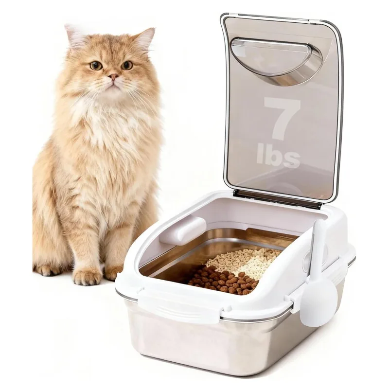Voerbewaarbak van roestvrij staal 0,017 cm³ van All For Paws in Regular – productfoto