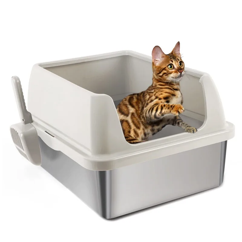 Edelstahl-Katzenklo by All For Paws in Regular – product photo