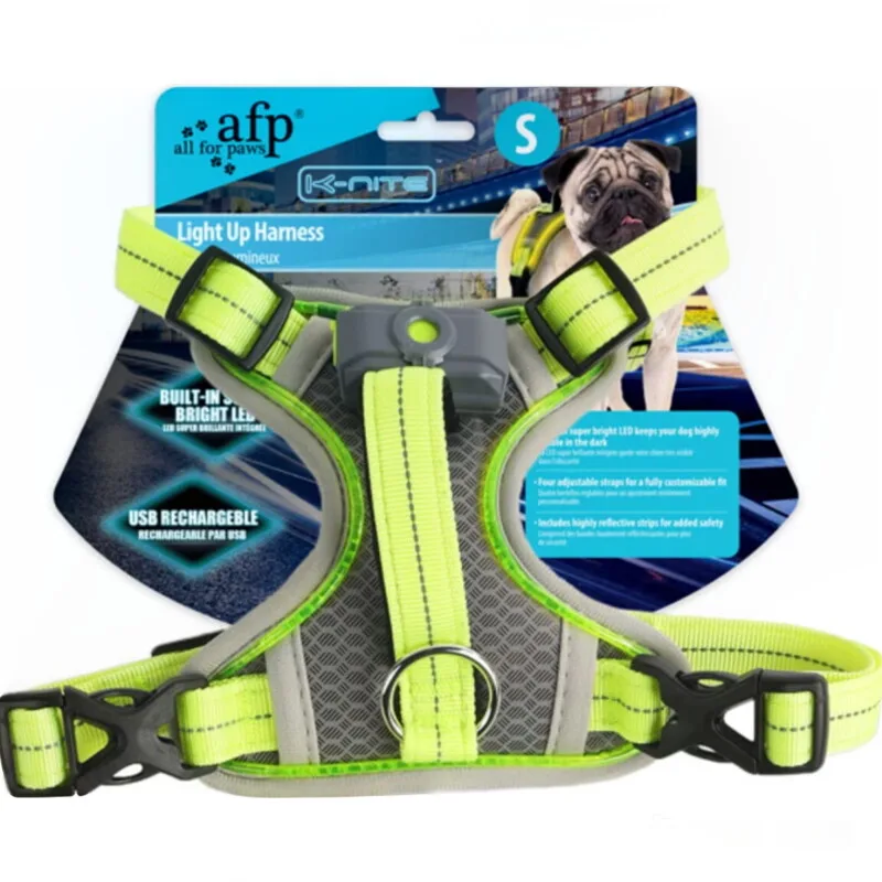 Hundegeschirr K-Nite Leuchtendes Reflektierendes S från All For Paws i Regular – produktbild