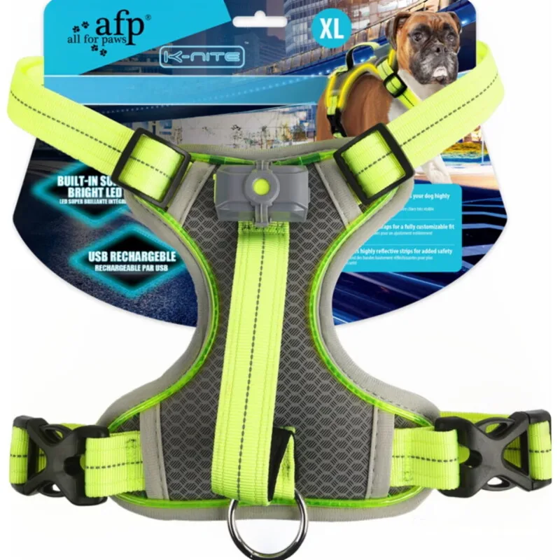 Hundegeschirr K-Nite Leuchtendes Reflektierendes XL de All For Paws en Regular – photo produit