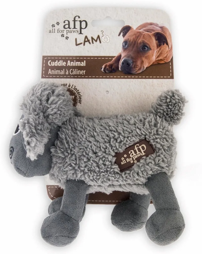 Lambswool Cuddle Animal - Hondenspeelgoed - 20x18x6 cm Assorti de All For Paws en Variërend – photo produit