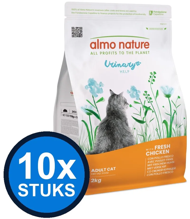 10x Almo Nature Functional - Kattenvoer Droogvoer - Urinary Help - Kip - 400g by Almo Nature – product photo
