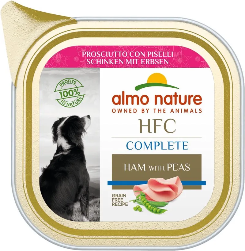 10x Almo Nature HFC Complete ham met erwten natvoer hond 85 g by Almo Nature – product photo