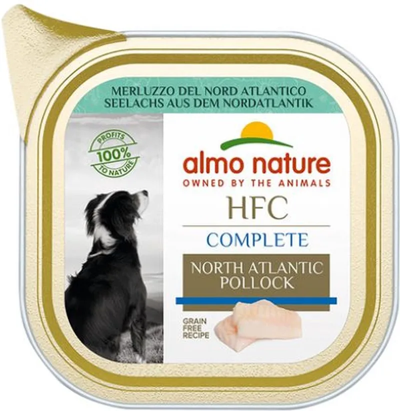 10x Almo Nature HFC Complete koolvis natvoer hond 85g de Almo Nature – photo produit