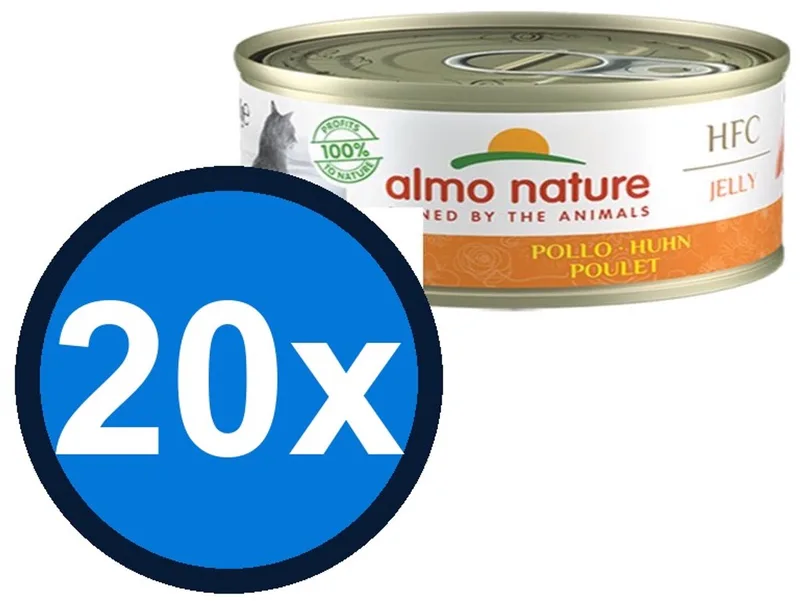 20x Almo Nature HFC - Atlantische Tonijn - Kattenvoer Natvoer Blik - 70g fra Almo Nature – produktbillede