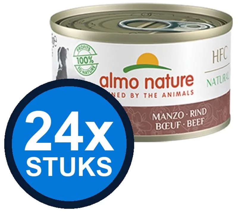 24x Almo Nature HFC - Kattenvoer Natvoer Blik - Natural - Rund - 70g by Almo Nature – product photo