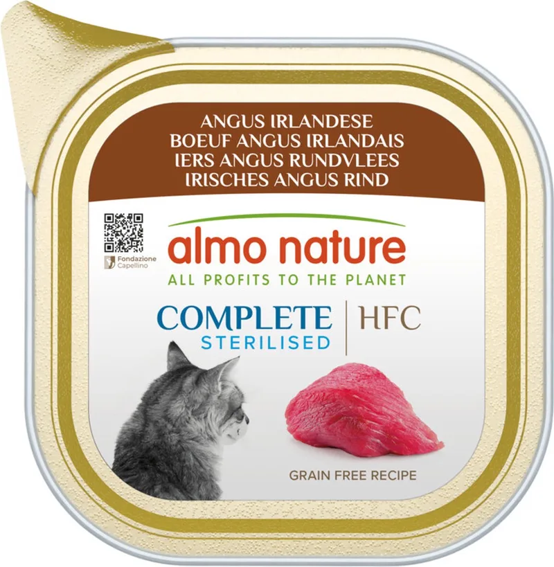 34x Almo Nature HFC Alu Kattenvoer Nat Blikje Angus Rund 85 gr de Almo Nature – photo produit
