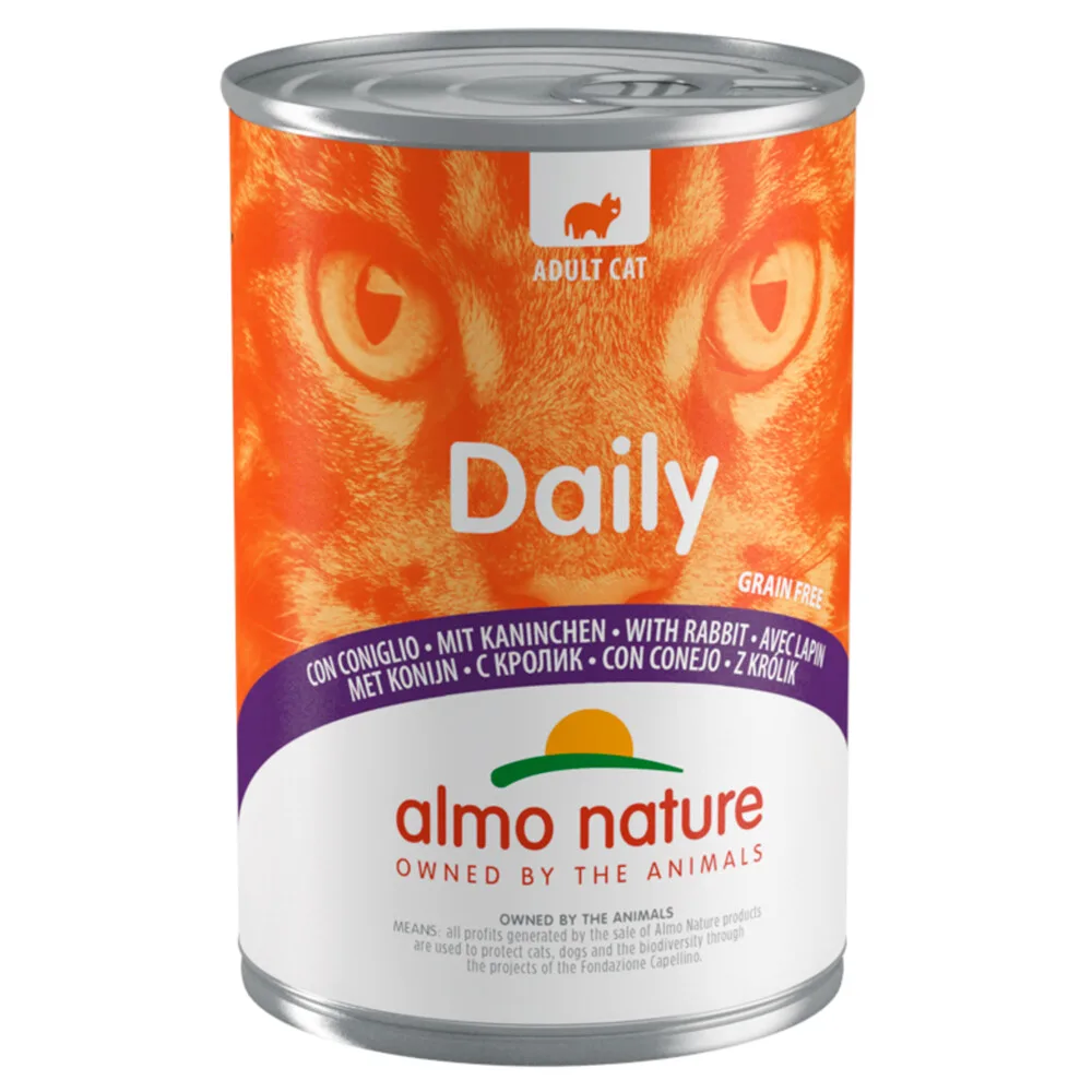 36x Almo Nature Daily Menu Kattenvoer Nat Konijn 400 gr de Almo Nature – photo produit