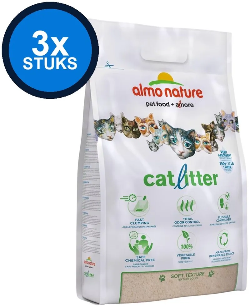 3x Almo Nature - Kattenbakvulling - Soft Texture - 2,27kg von Almo Nature – Produktfoto