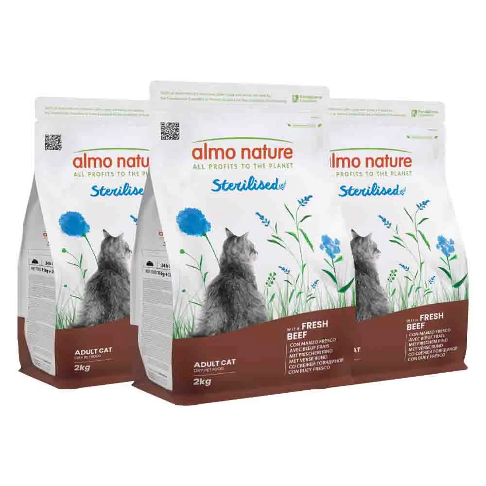 3x Almo Nature Kattenvoer Droog Sterilised Rund 2 kg de Almo Nature – photo produit