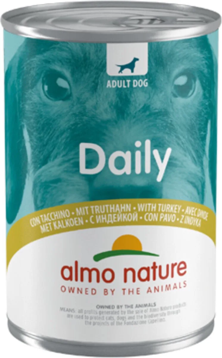 48x Almo Nature Daily Menu Hondenvoer Nat Kalkoen 400 gr de Almo Nature – photo produit
