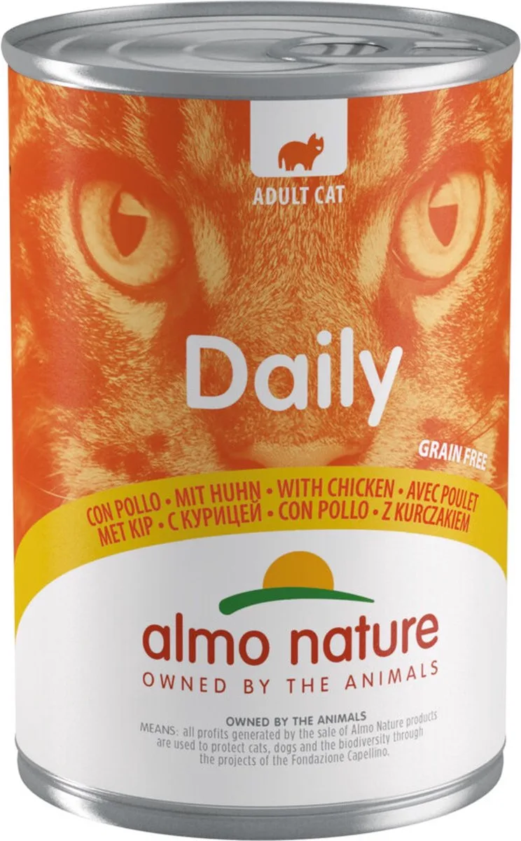48x Almo Nature Daily Menu Kattenvoer Nat Blik Kip 400 gr by Almo Nature – product photo