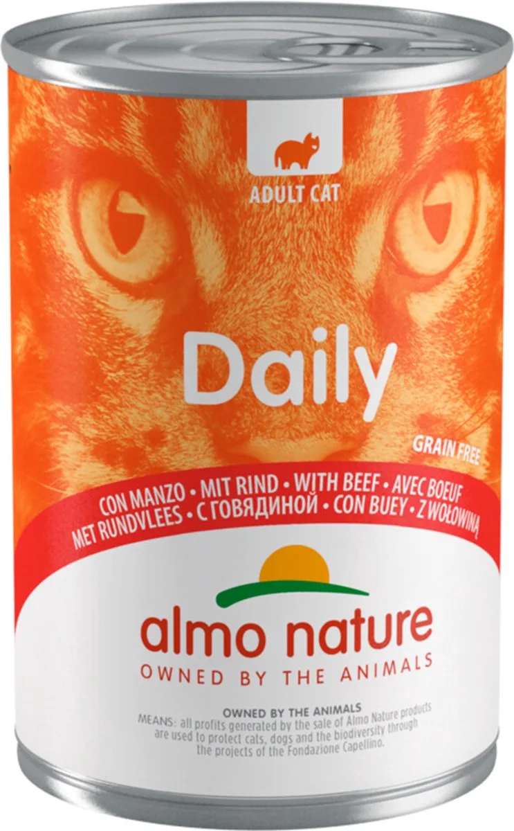 48x Almo Nature Daily Menu Kattenvoer Nat Blik Rund 400 gr de Almo Nature – photo produit