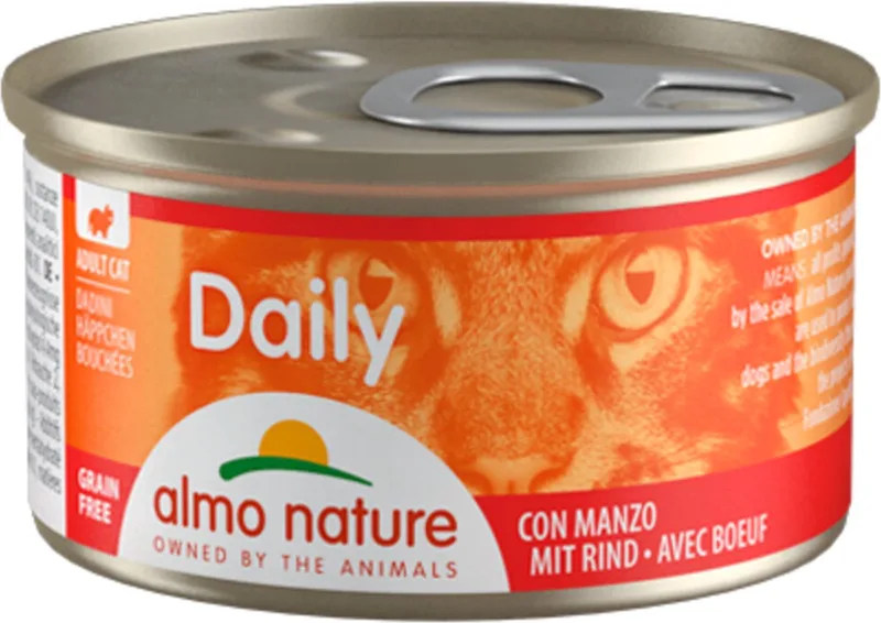 48x Almo Nature Daily Menu Kattenvoer Nat Blikje Rund 85 gr by Almo Nature – product photo