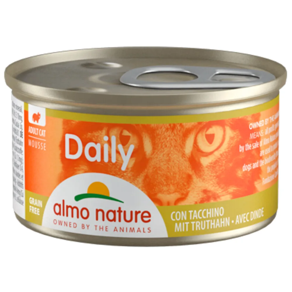48x Almo Nature Daily Menu Kattenvoer Nat Mousse Kalkoen 85 gr de Almo Nature – photo produit