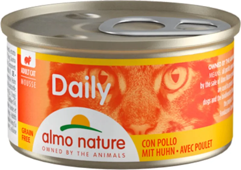48x Almo Nature Daily Menu Mousse Kattenvoer Nat Kip 85 gr de Almo Nature – photo produit