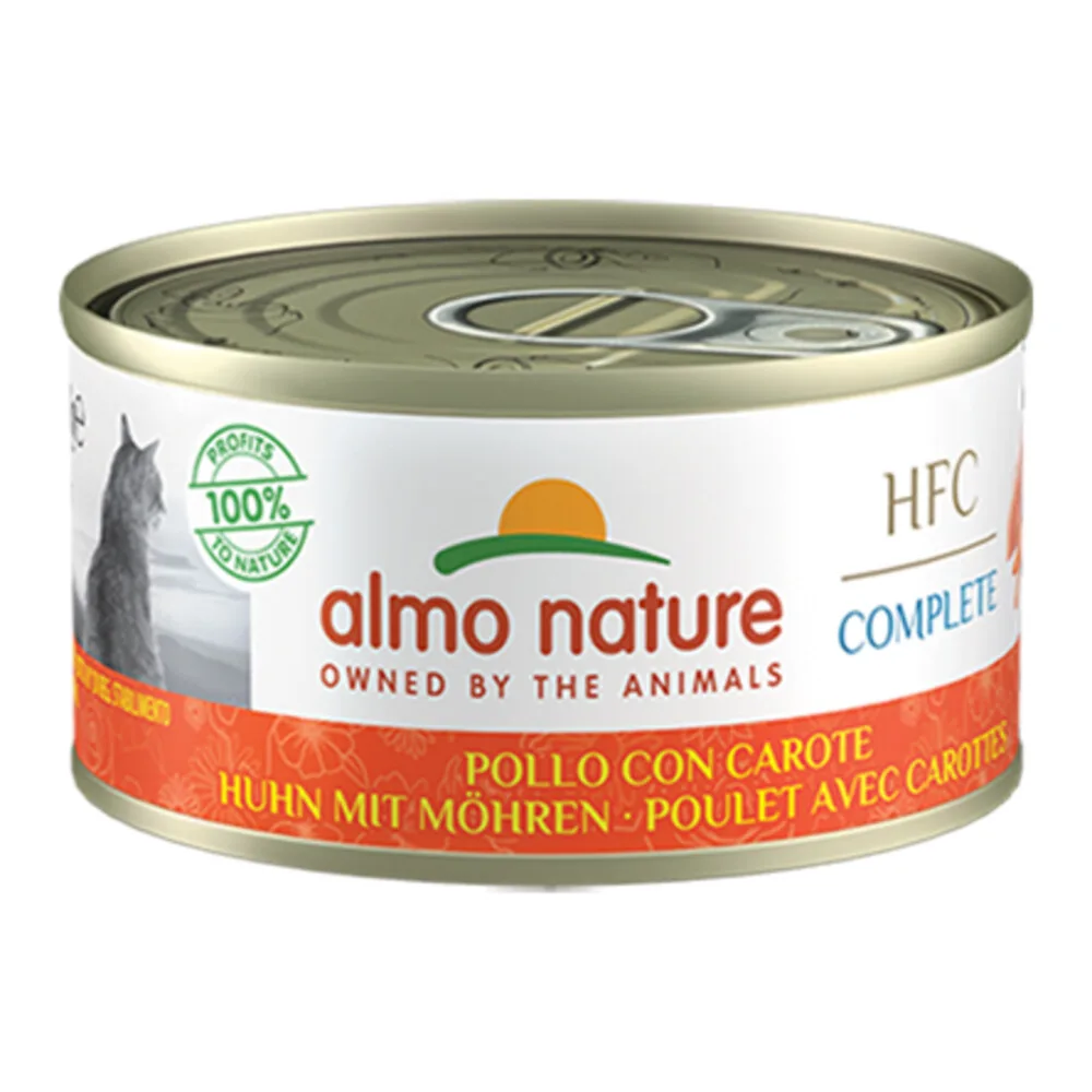 48x Almo Nature HFC Complete Kattenvoer Nat Graanvrij Kip & Wortel 70 gr von Almo Nature – Produktfoto