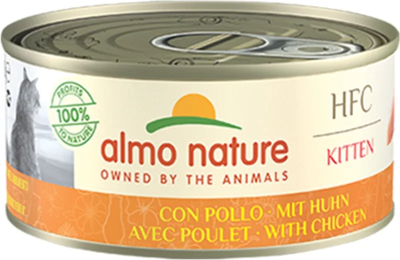 48x Almo Nature HFC Complete Kattenvoer Nat Kitten Kip 150 gr by Almo Nature – product photo