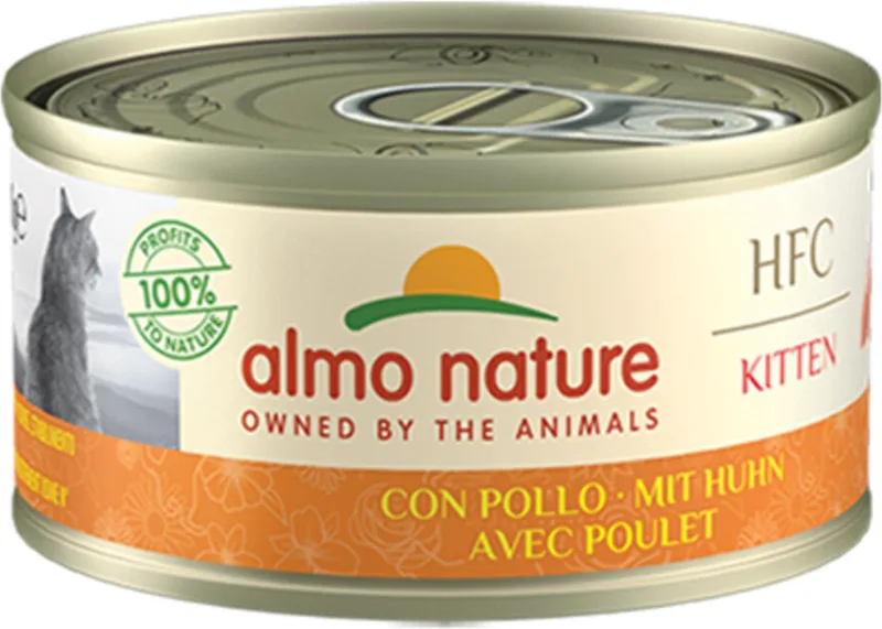 48x Almo Nature HFC Complete Kattenvoer Nat Kitten Kip 70 gr by Almo Nature – product photo