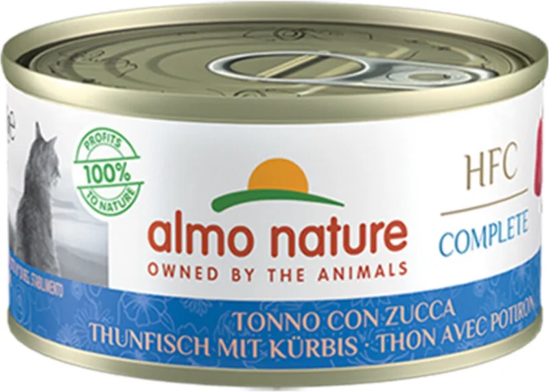 48x Almo Nature HFC Graanvrij Kattenvoer Nat Tonijn & Pompoen 70 gr by Almo Nature – product photo