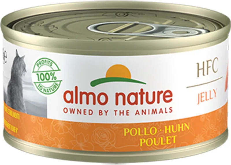 48x Almo Nature HFC Jelly Kattenvoer Nat Kip 70 gr von Almo Nature – Produktfoto
