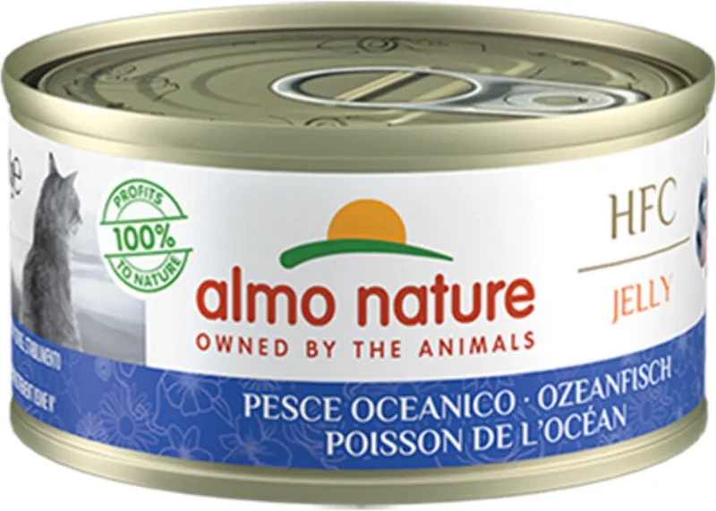 48x Almo Nature HFC Jelly Kattenvoer Nat Oceaanvis 70 gr de Almo Nature – photo produit