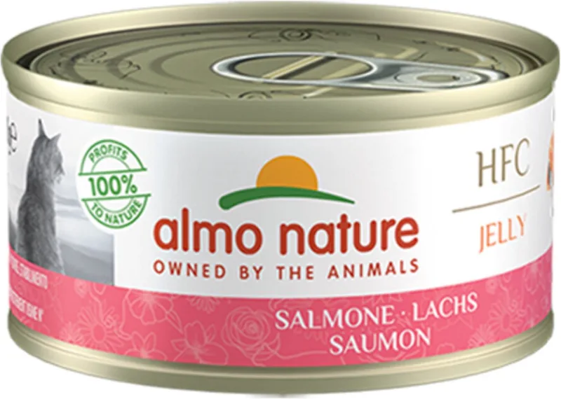 48x Almo Nature HFC Jelly Kattenvoer Nat Zalm 70 gr by Almo Nature – product photo