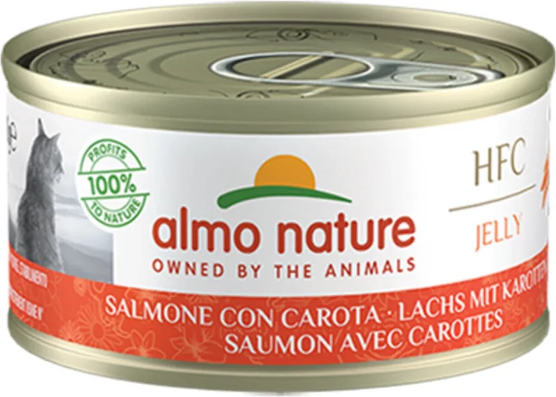 48x Almo Nature HFC Jelly Kattenvoer Nat Zalm & Wortel 70 gr by Almo Nature – product photo