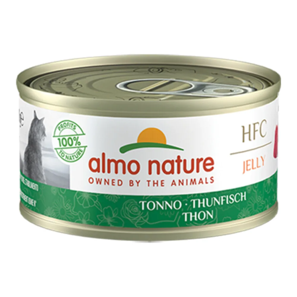 48x Almo Nature HFC Kattenvoer Nat in Gelei Tonijn 70 gr de Almo Nature – photo produit