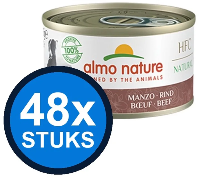 48x Almo Nature HFC - Kattenvoer Natvoer Blik - Natural - Rund - 70g by Almo Nature – product photo
