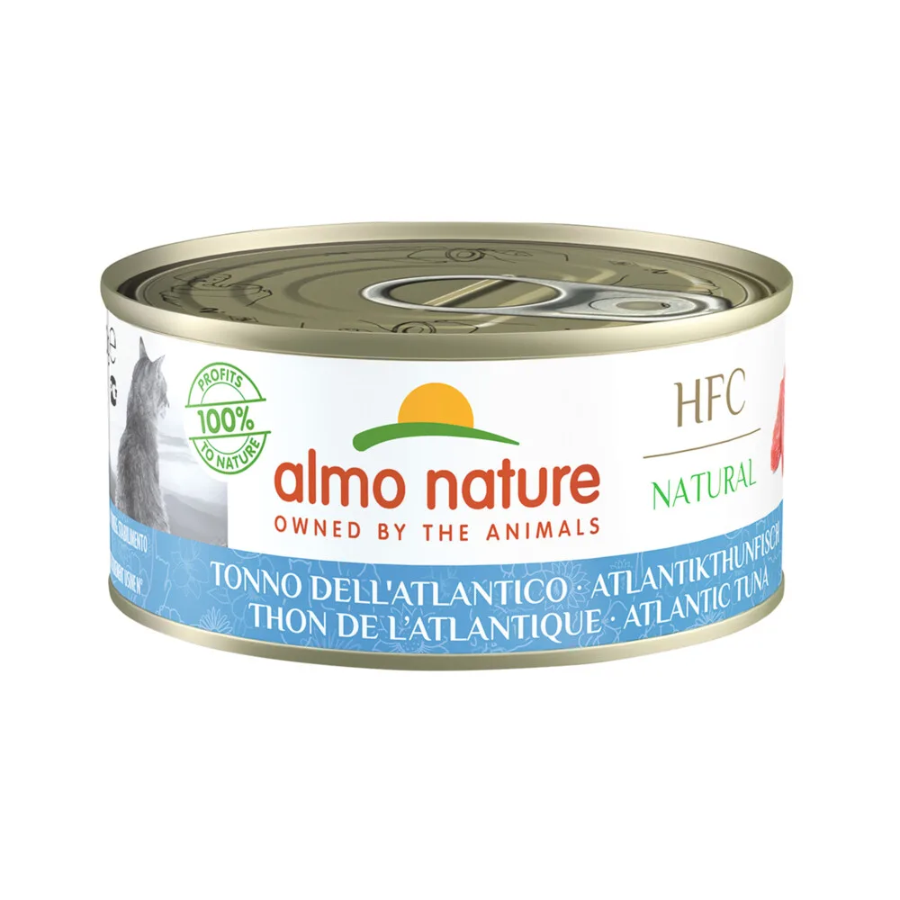 48x Almo Nature HFC Natural Kattenvoer Nat Atlantische Tonijn 150 gr de Almo Nature – photo produit