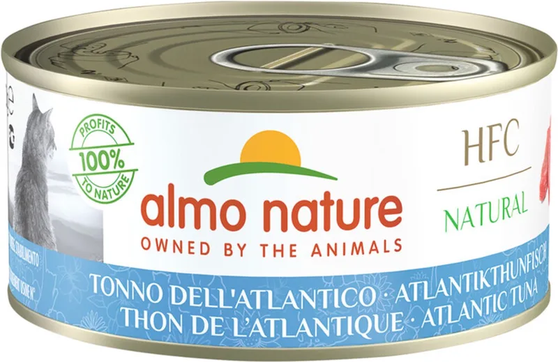48x Almo Nature HFC Natural Kattenvoer Nat Blik Atlantische Tonijn 150 gr by Almo Nature – product photo