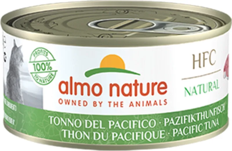 48x Almo Nature HFC Natural Kattenvoer Nat Blik Stille Oceaan Tonijn 150 gr de Almo Nature – photo produit