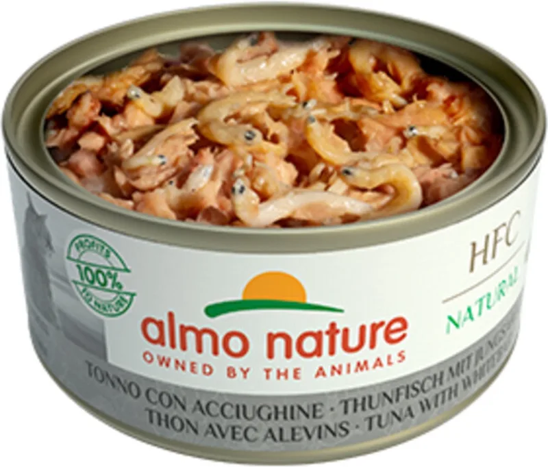 48x Almo Nature HFC Natural Kattenvoer Nat Blik Tonijn & Ansjovis 150 gr de Almo Nature – photo produit