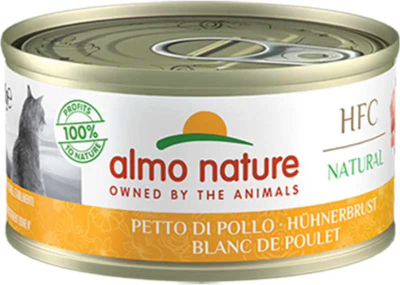 48x Almo Nature HFC Natural Kattenvoer Nat Blikje Kipfilet 70 gr by Almo Nature – product photo