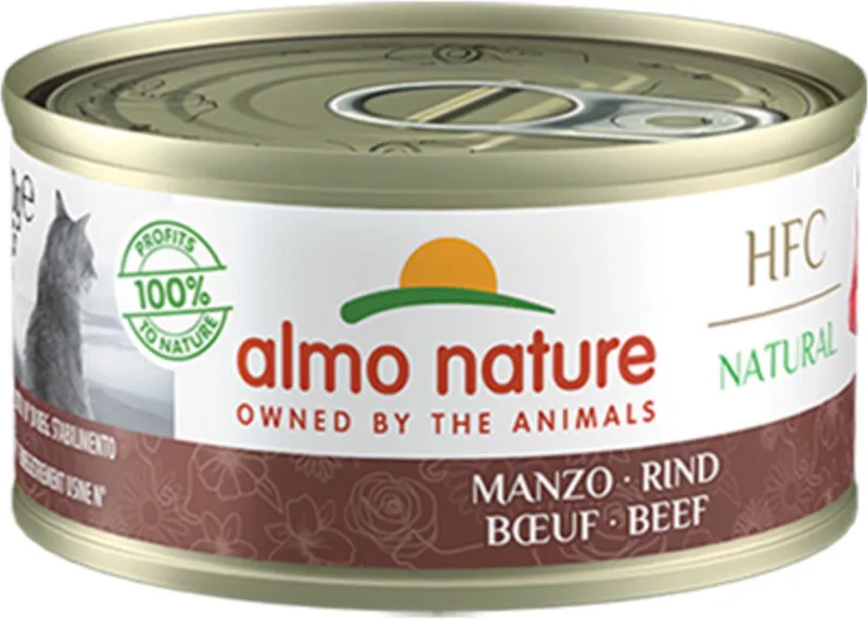 48x Almo Nature HFC Natural Kattenvoer Nat Blikje Rund 70 gr von Almo Nature – Produktfoto