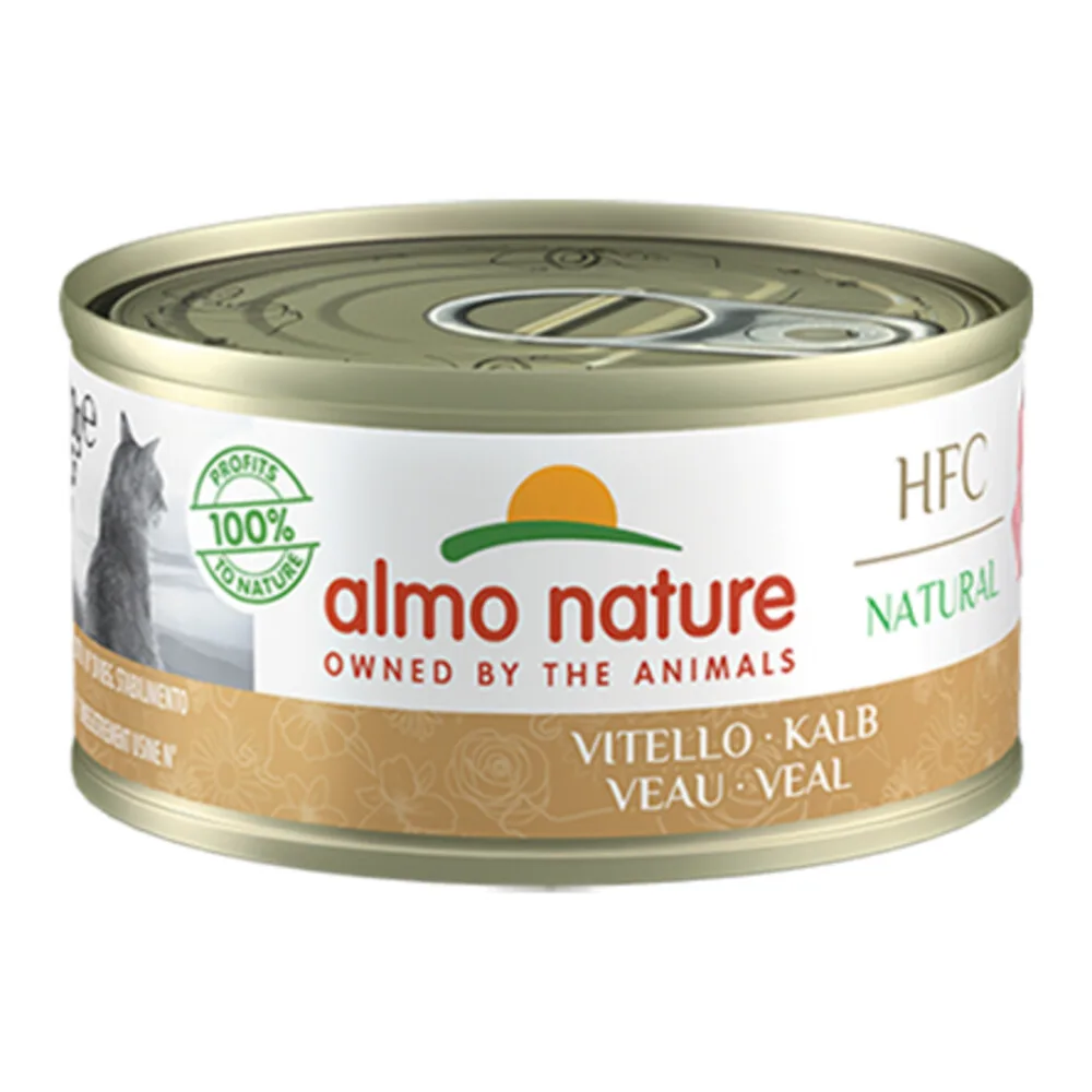 48x Almo Nature HFC Natural Kattenvoer Nat Kalfsvlees 70 gr de Almo Nature – photo produit