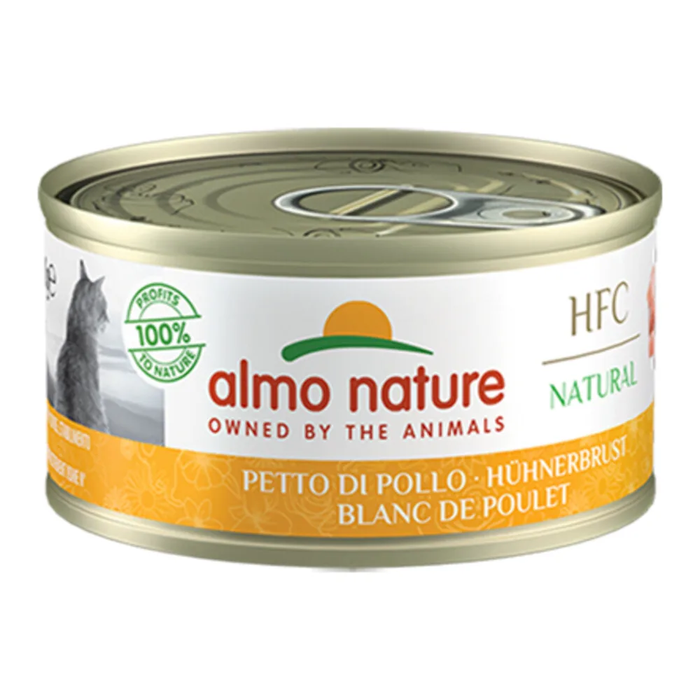 48x Almo Nature HFC Natural Kattenvoer Nat Kippenvlees 150 gr de Almo Nature – photo produit