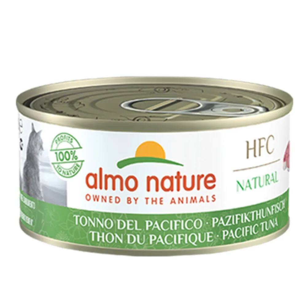 48x Almo Nature HFC Natural Kattenvoer Nat Stille Oceaan Tonijn 150 gr de Almo Nature – photo produit