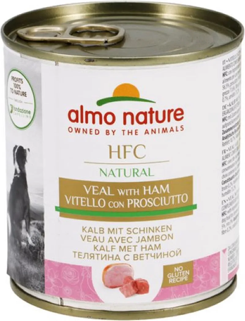 5x ALMO NATURE HFC honden natvoer Natural Kalf Ham - 290g von Almo Nature – Produktfoto