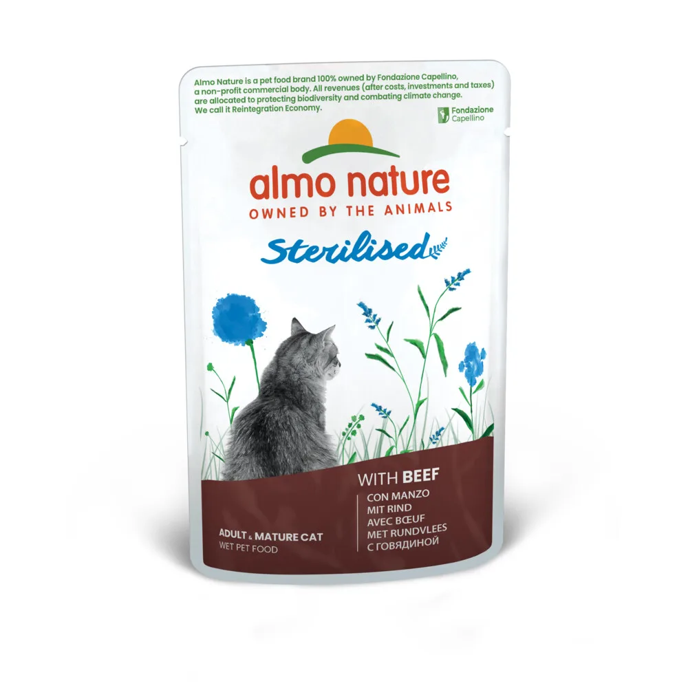 60x Almo Nature Kattenvoer Nat Sensitive Rund 70 gr de Almo Nature – photo produit