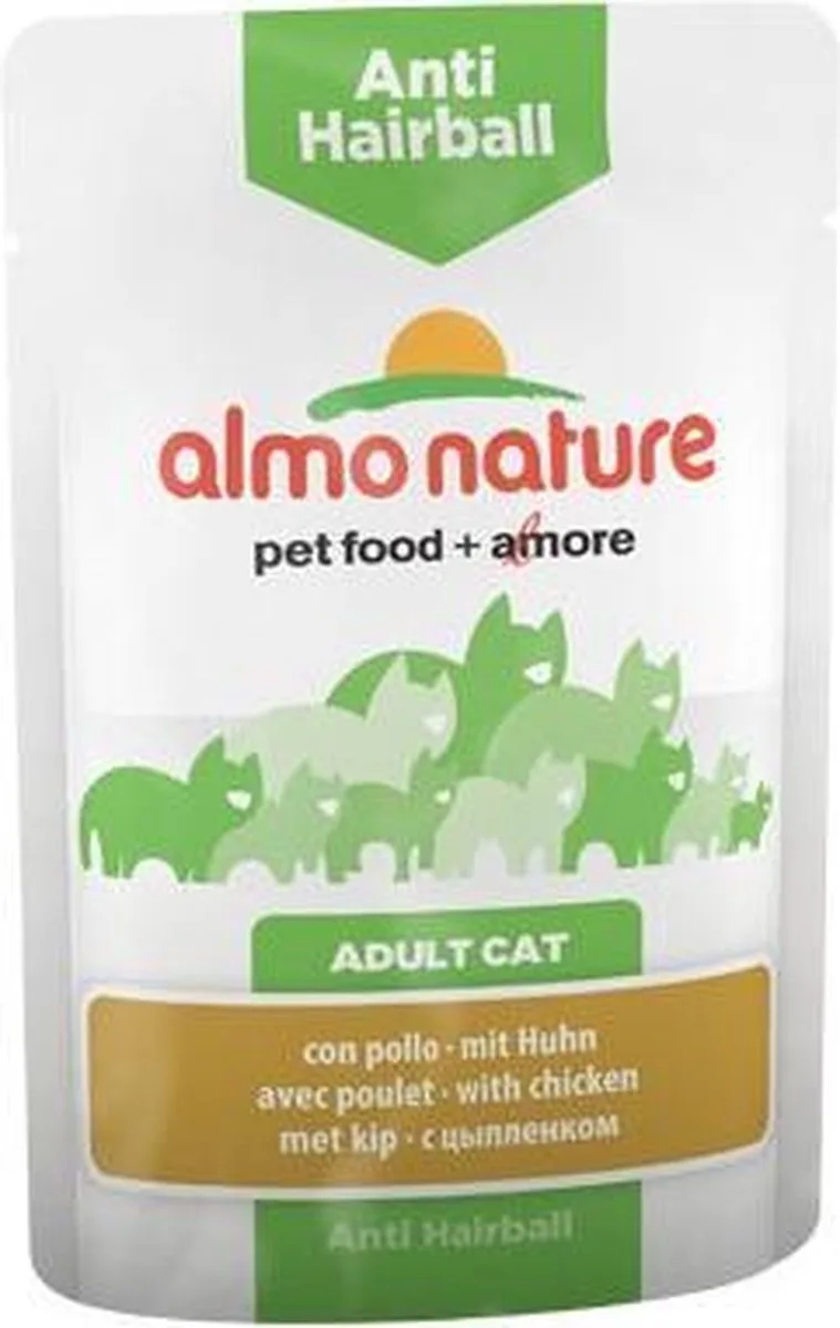 Anti-Hairball - Natvoer - 70 gram - Kip från Almo Nature – produktbild