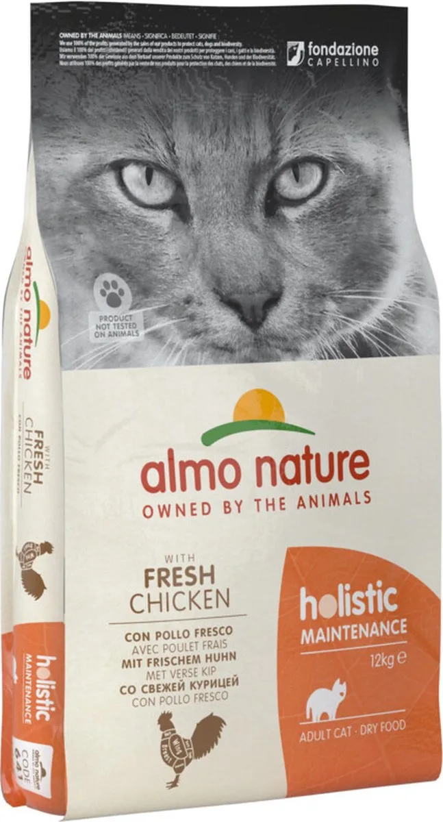 Cat Droog Holistic Kip/Rijst - 12 KG de Almo Nature – photo produit