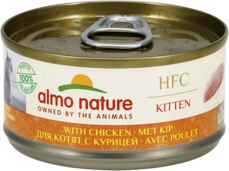 cat kitten kip kattenvoer - 24x 70g de Almo Nature – photo produit