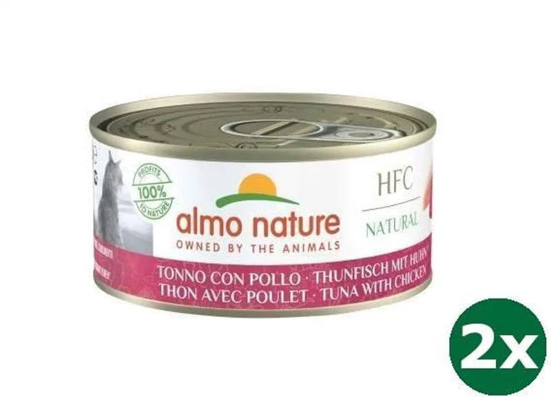 cat tonijn/kip kattenvoer 48x 24x70 gr de Almo Nature – photo produit