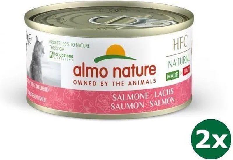 cat zalm kattenvoer 48x 24x70 gr by Almo Nature – product photo