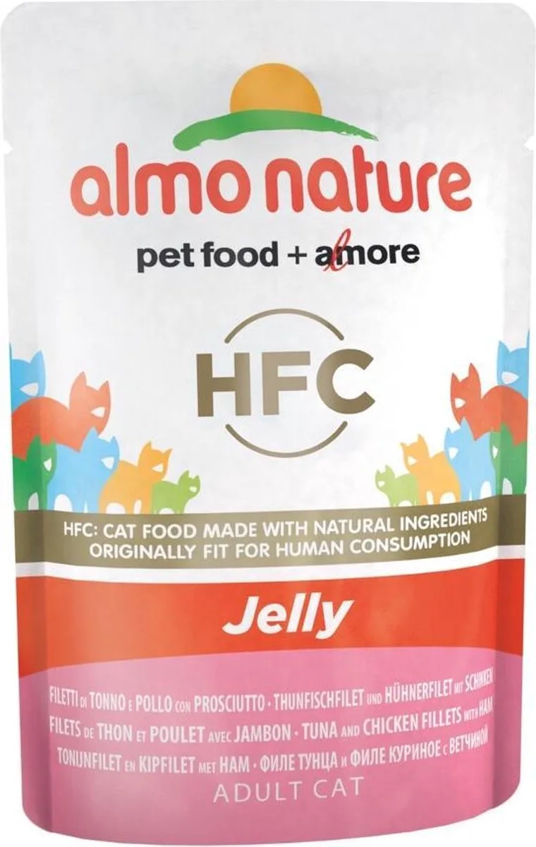 Classic - Jelly Tonijn. Kip & Ham - 24 x 55 g von Almo Nature – Produktfoto