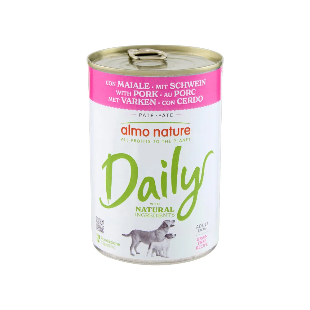 Daily Hondenvoer Varken 400 gr van Almo Nature – productfoto