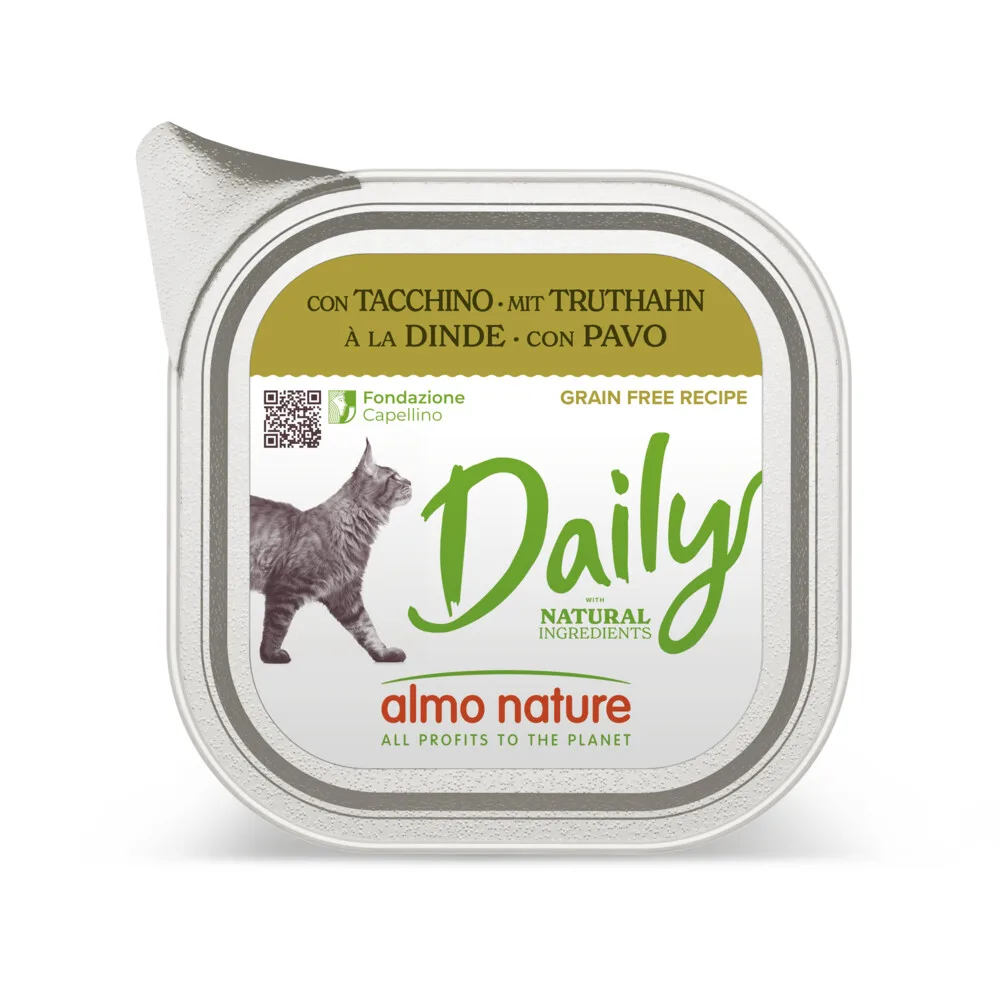Daily Kattenvoer Kalkoen 100 gr von Almo Nature – Produktfoto